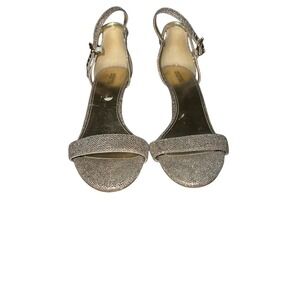MICHAEL Michael Kors Simone Mid Glitter Sandal Silver Sand size 9 1/2